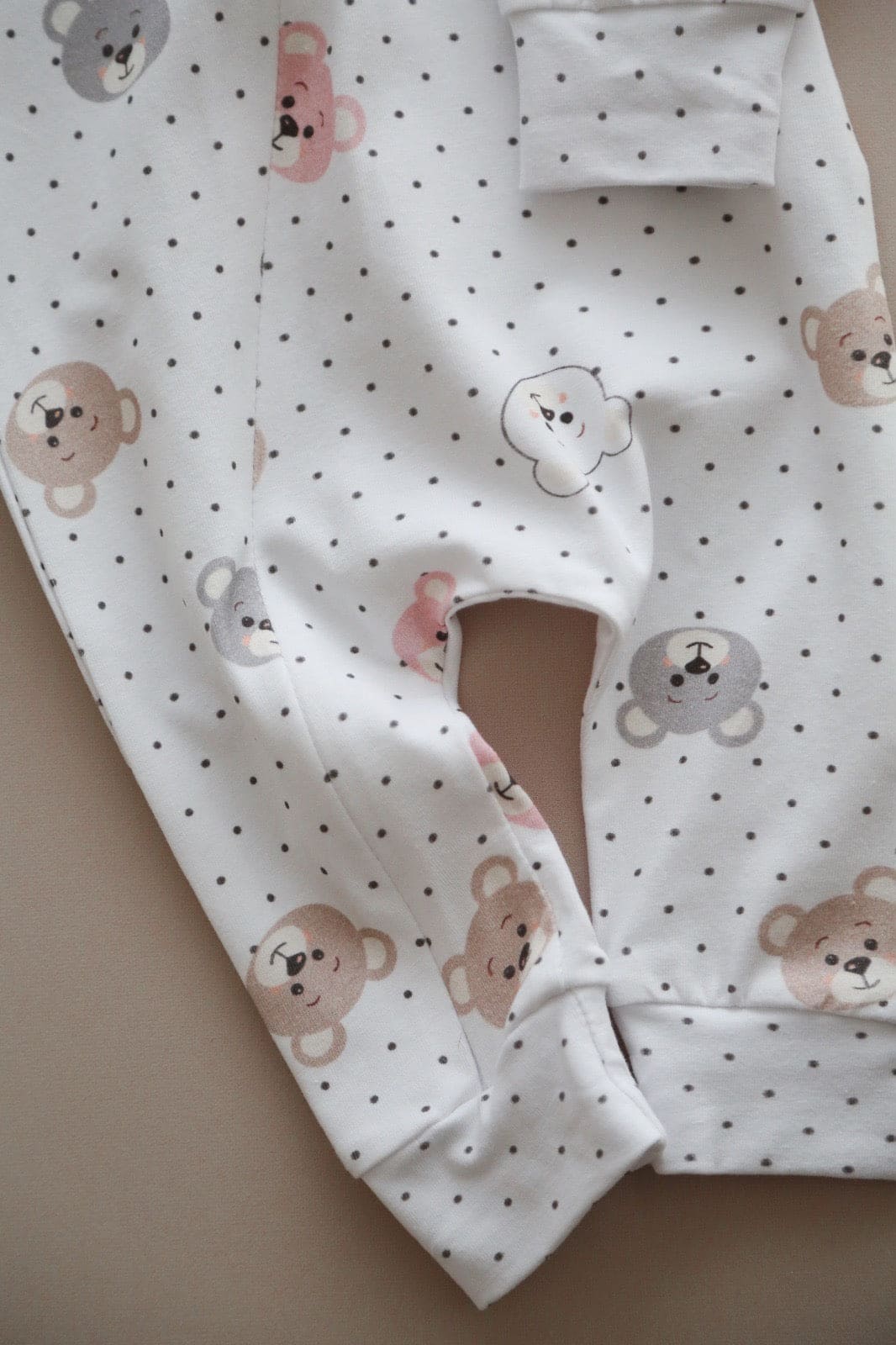 Soft pink teddy romper