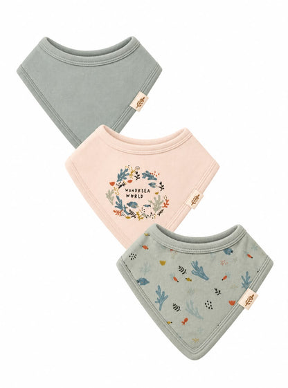 Pack of 3 baby bibs