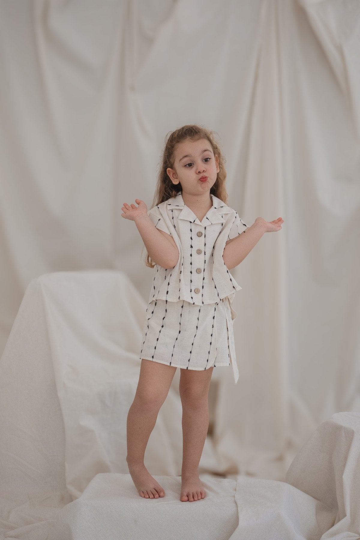 Shorts skirt set