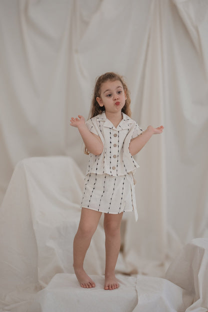 Shorts skirt set
