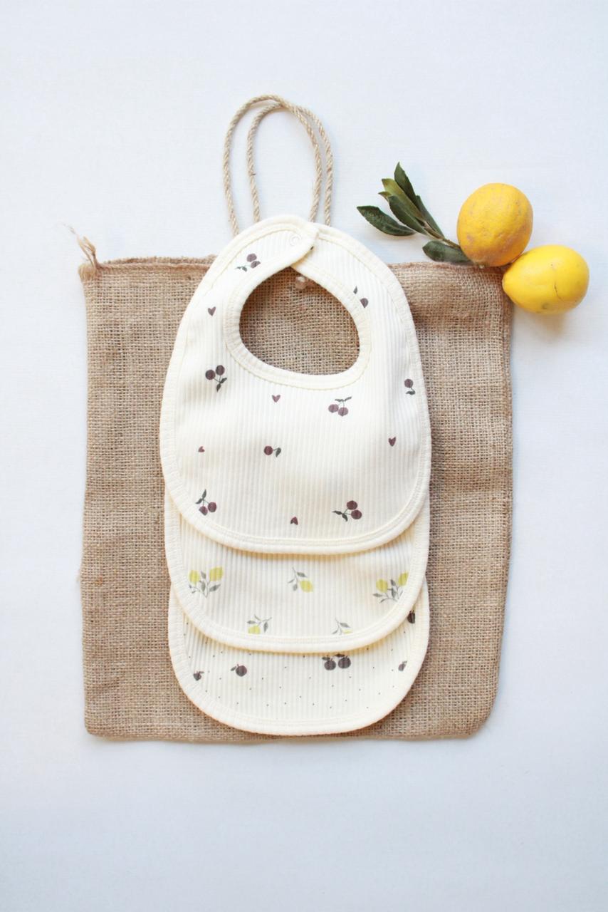 Pack of 3 baby bibs