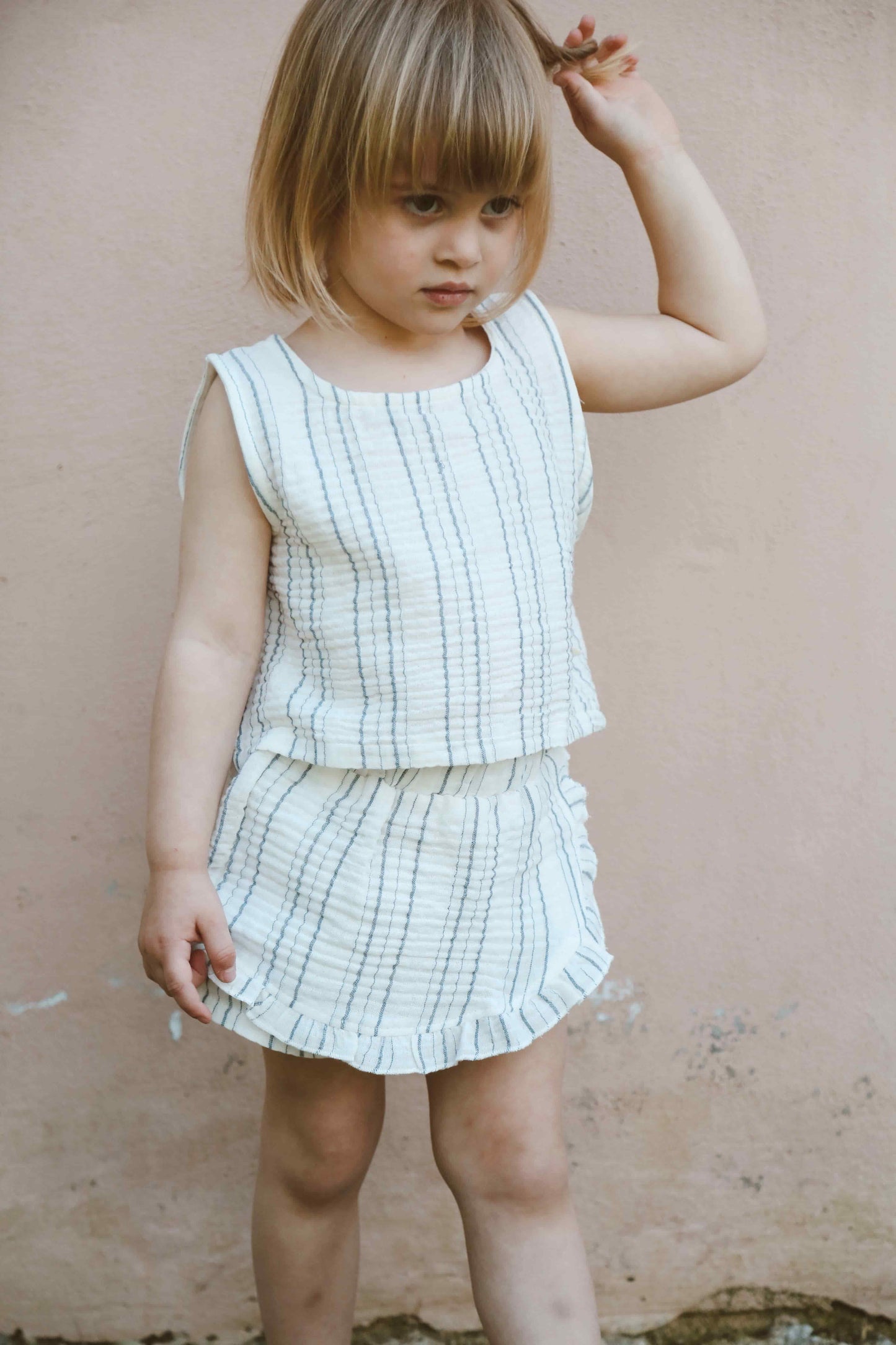 Top and shorts skirt