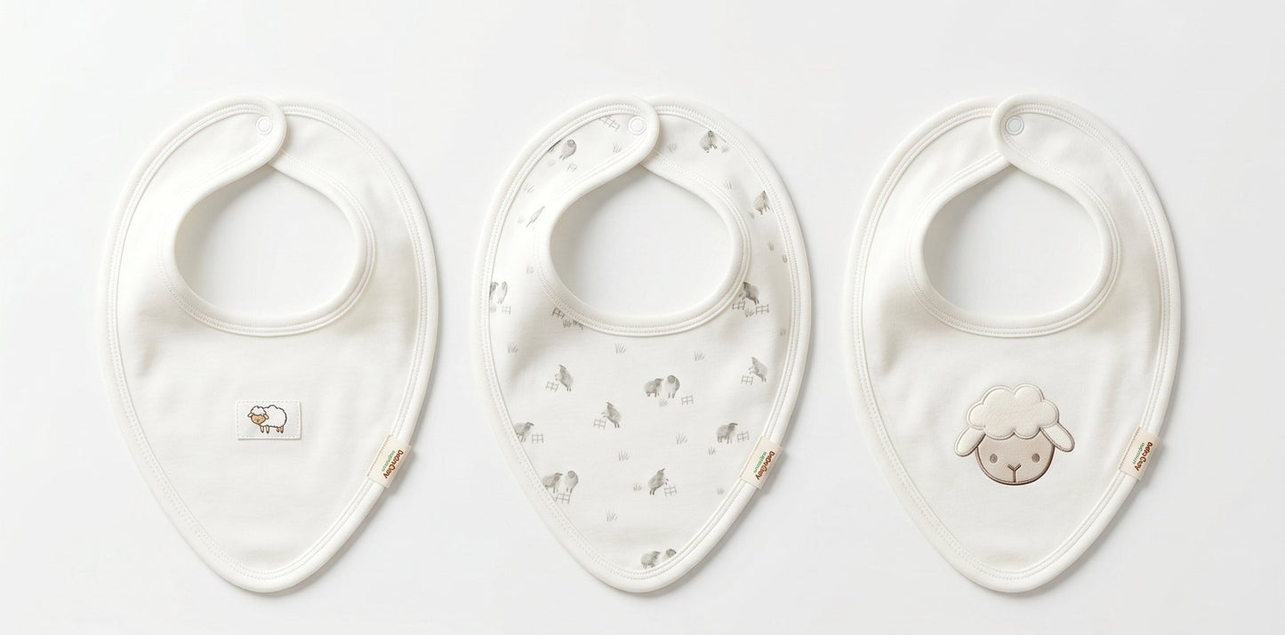 Pack of 3 baby bibs