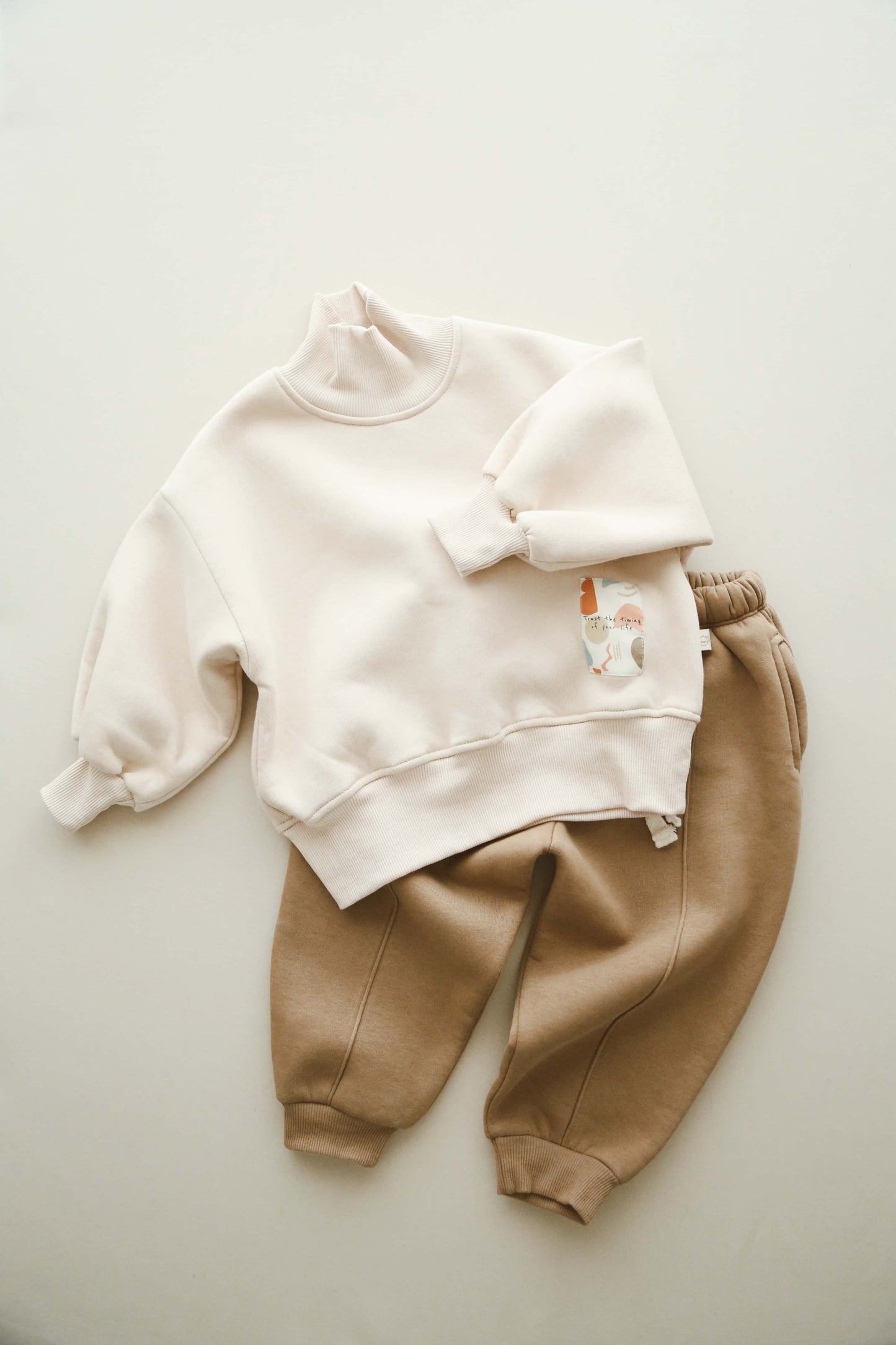 Turtleneck Fleece Tracksuit Set