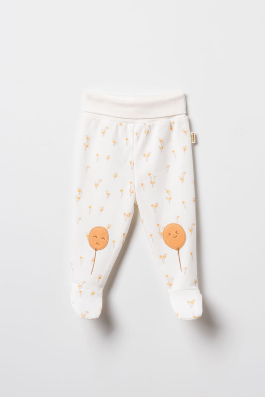 2 Pcs footed pants