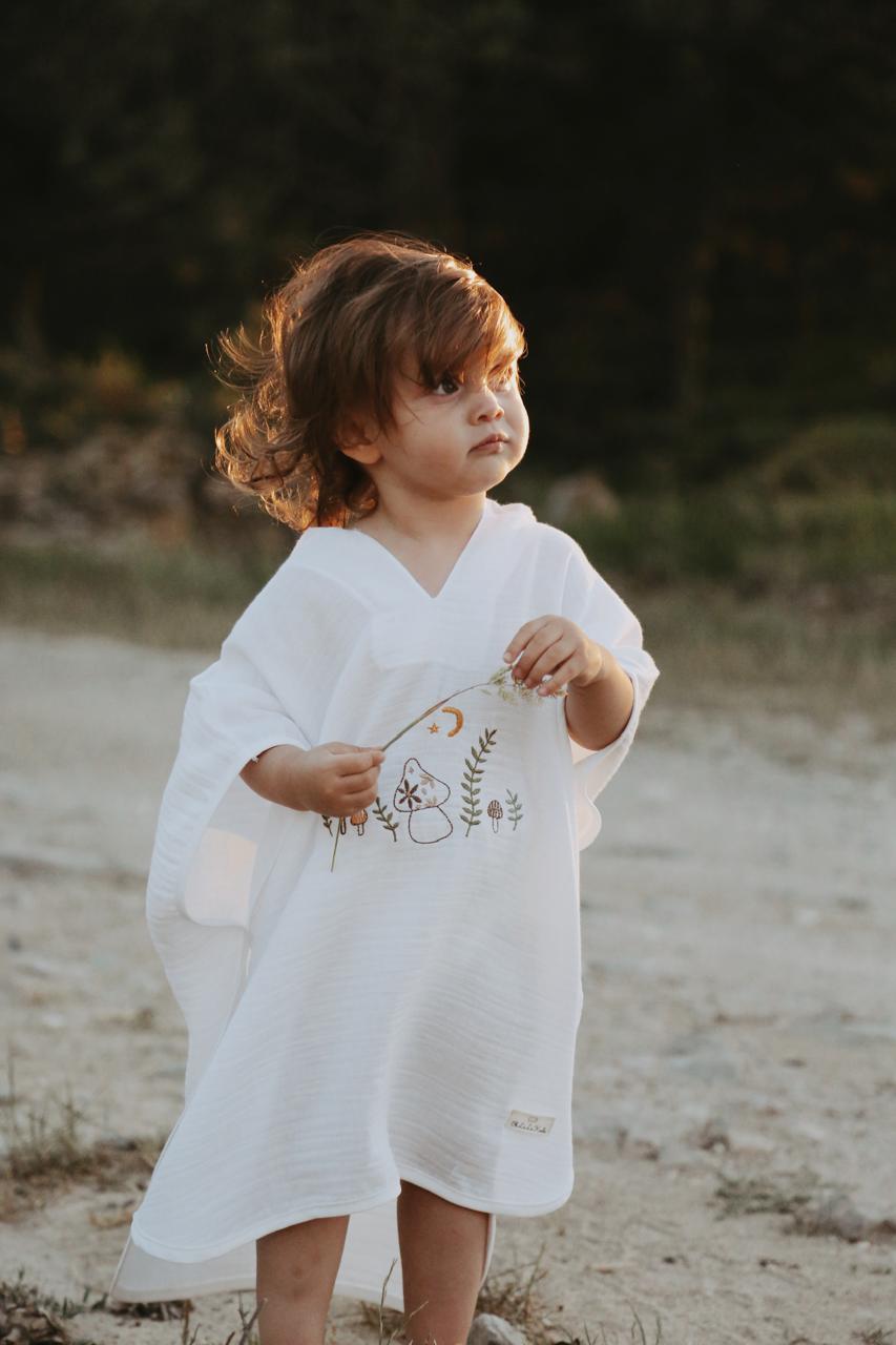 Muslin poncho