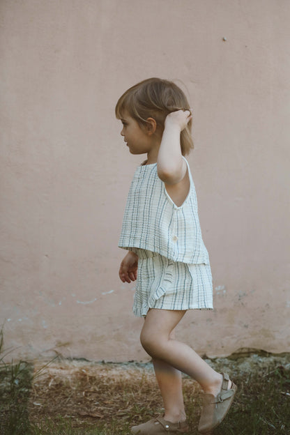 Top and shorts skirt