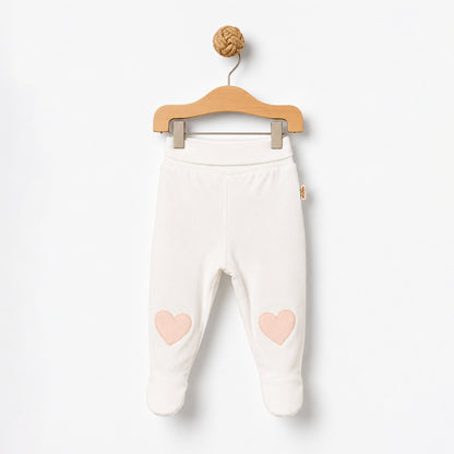 2 Pcs footed pants