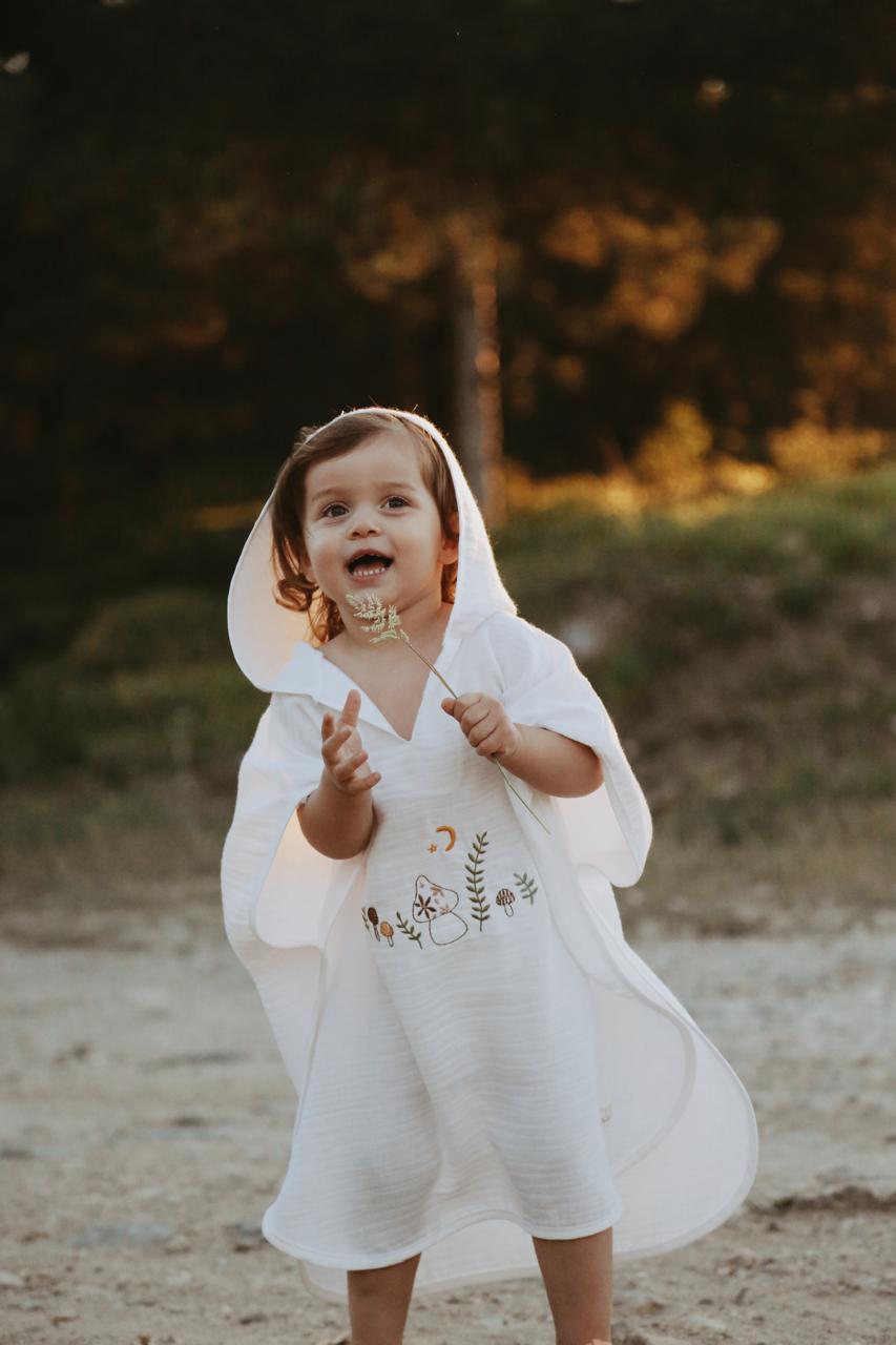 Muslin poncho