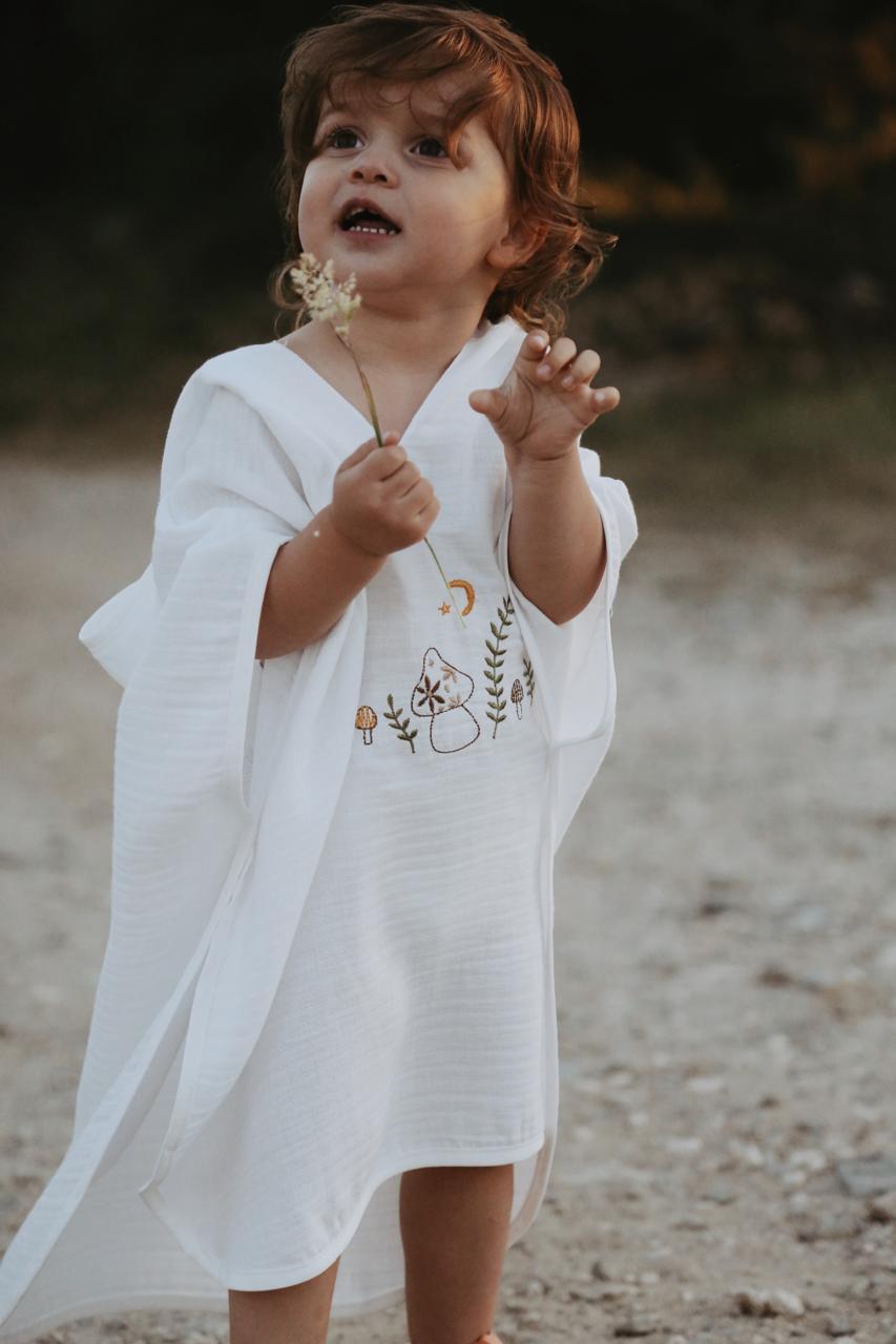 Muslin poncho