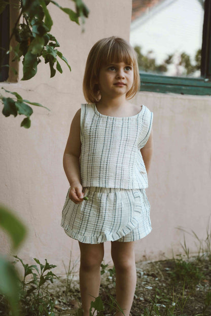 Top and shorts skirt