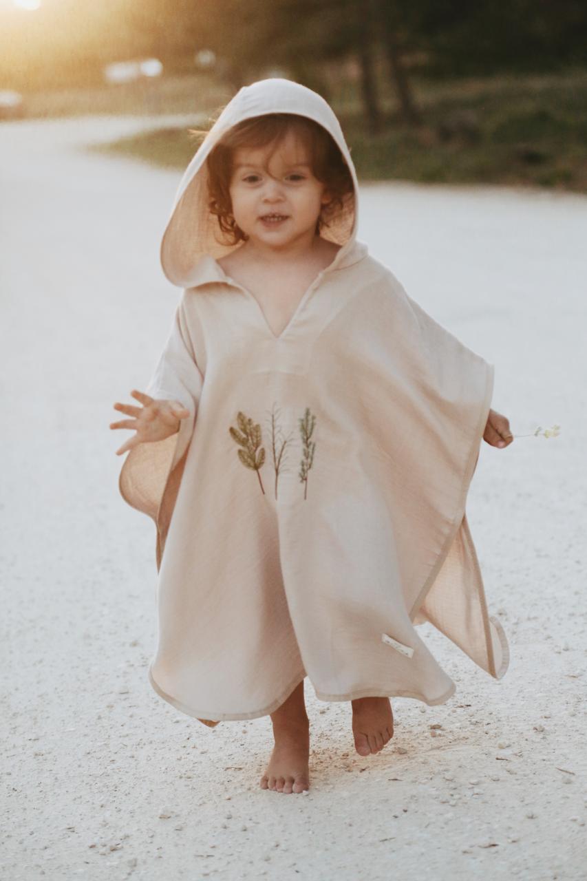 Muslin poncho