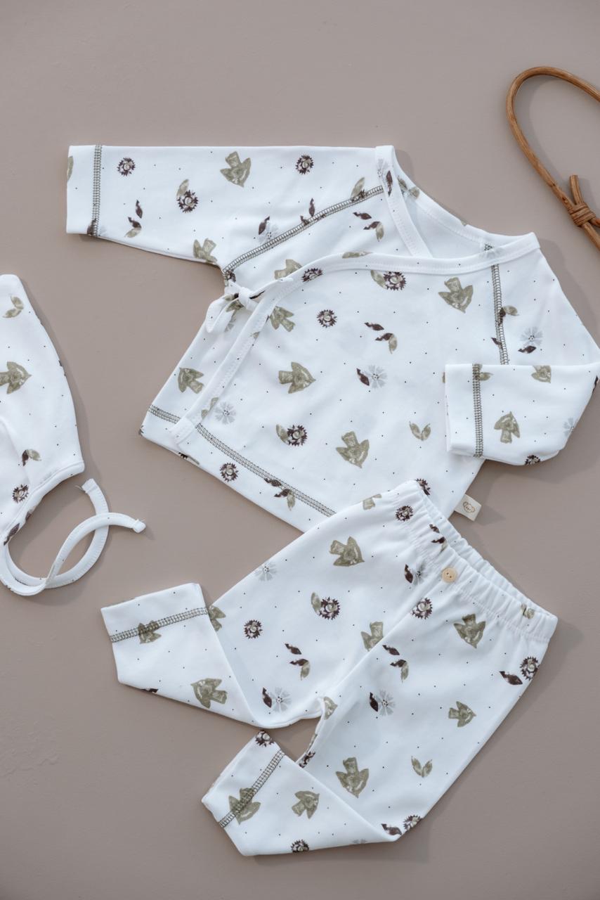 Top-buttom and hat set