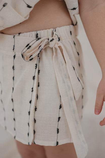 Shorts skirt set