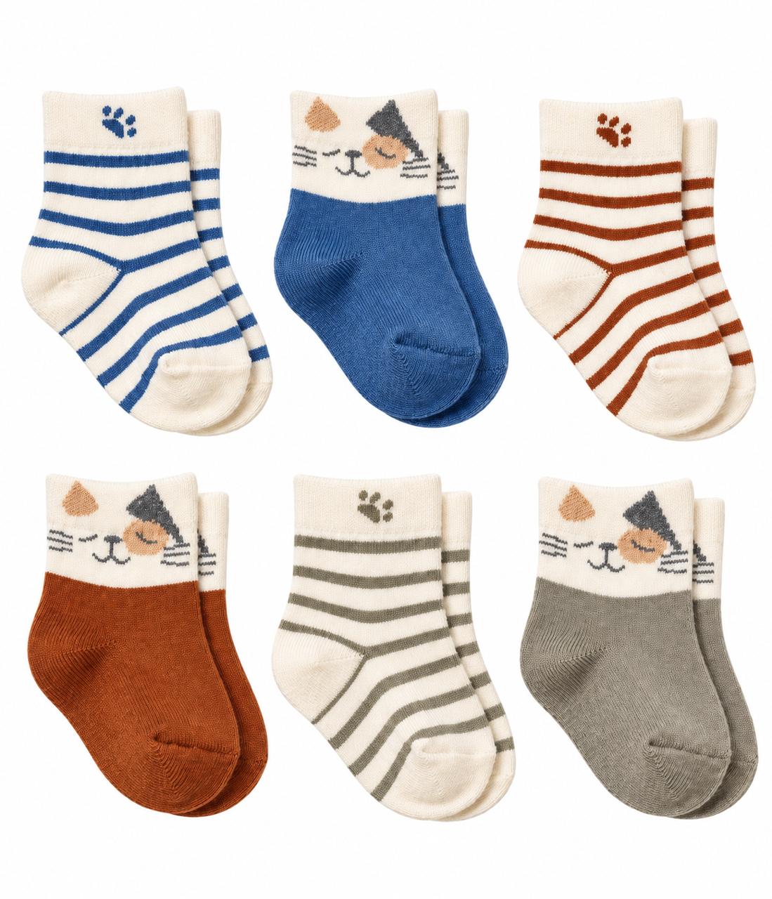 6 pairs of socks