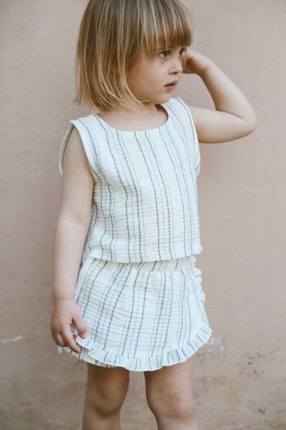 Top and shorts skirt
