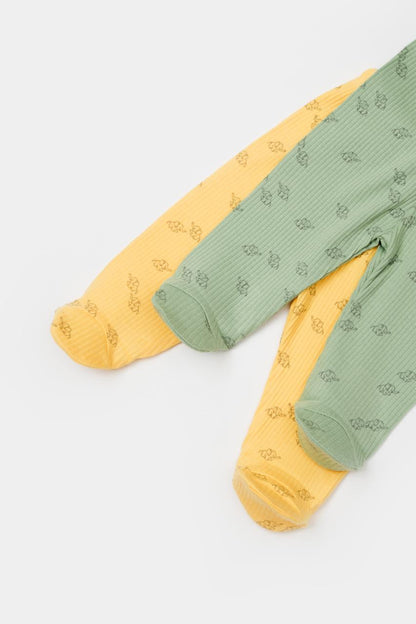 2 Pcs footed pants
