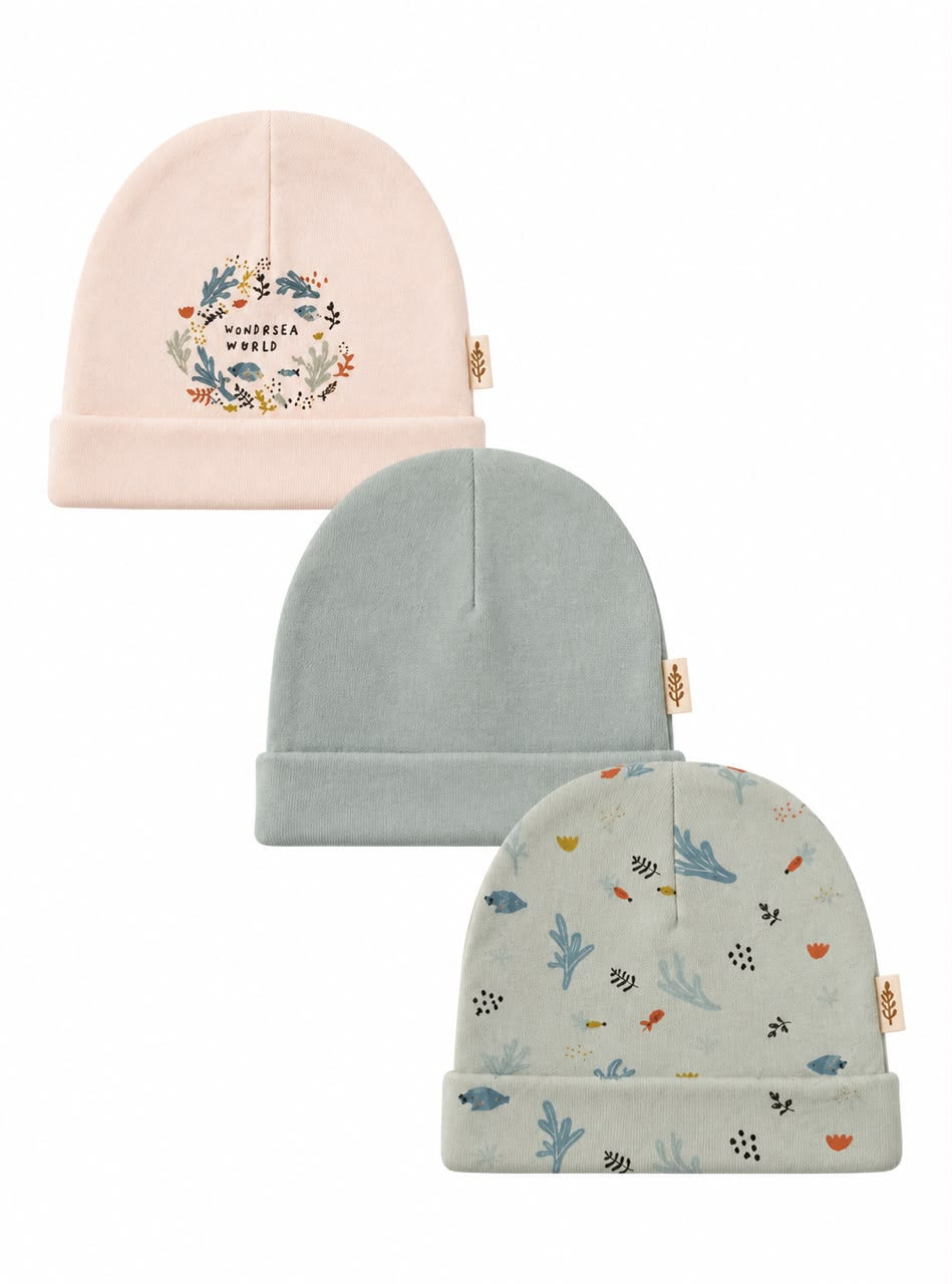 Pack of 3 baby hats