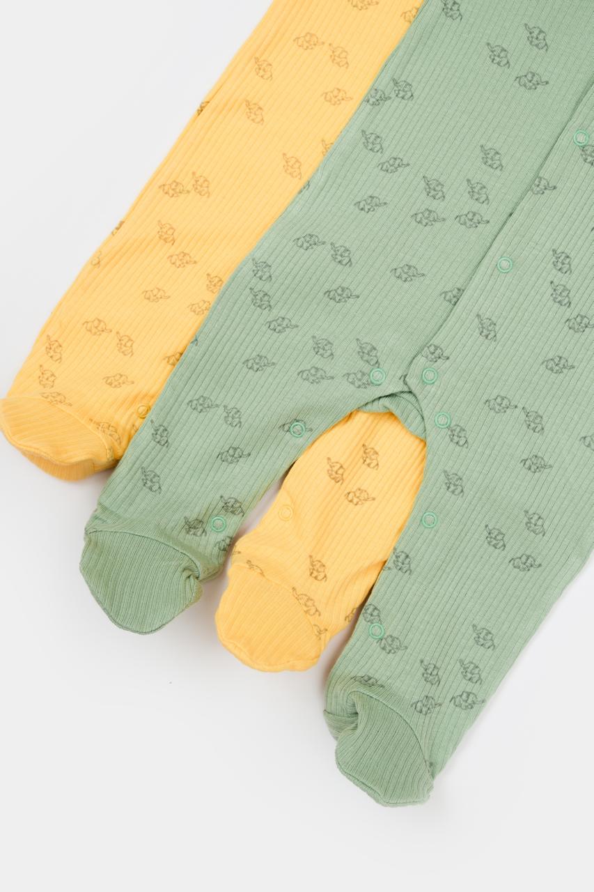 2 Pcs footed rompers