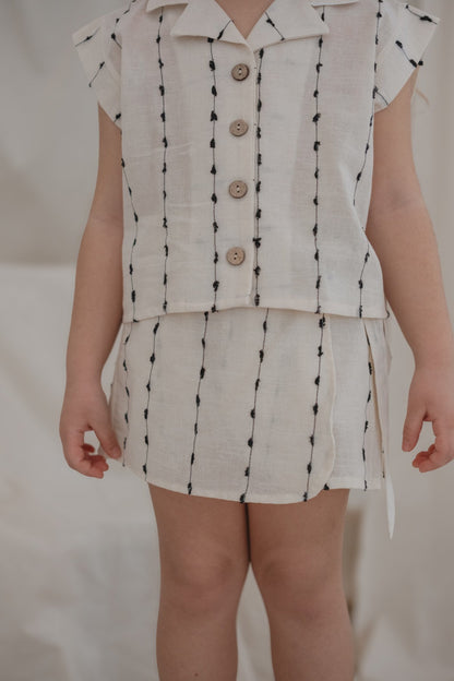 Shorts skirt set