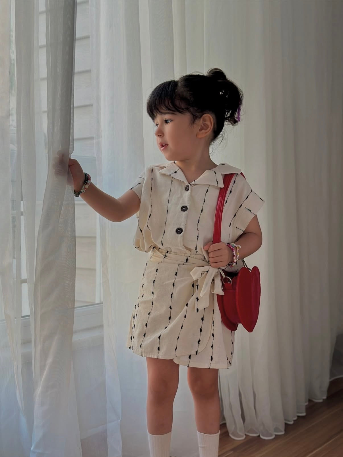 Shorts skirt set