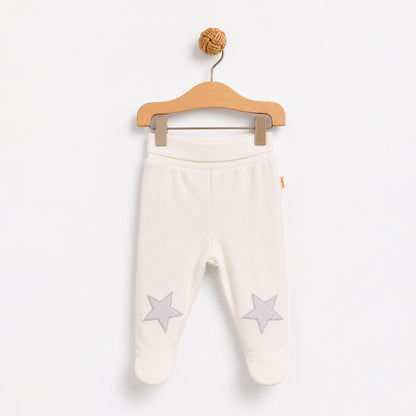2 Pcs footed pants