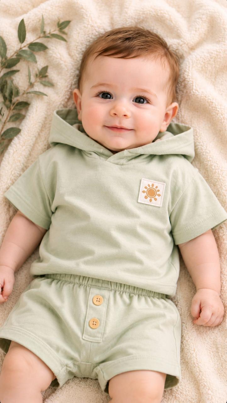 Hooded t-shirt & shorts