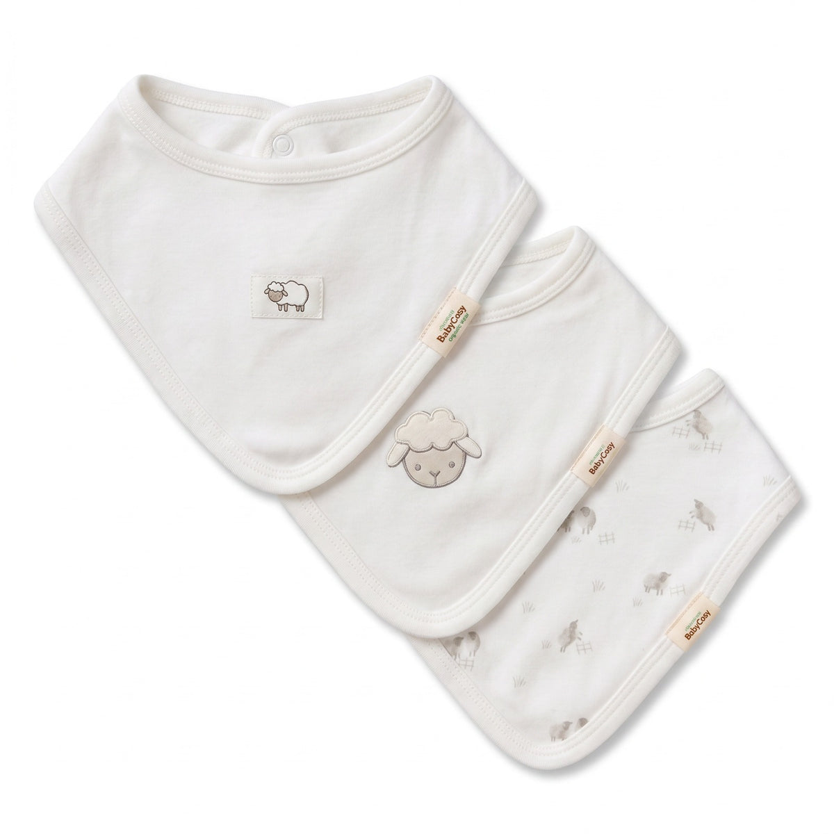 Pack of 3 baby bibs