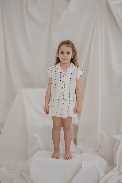 Shorts skirt set