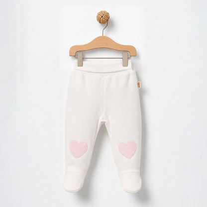 2 Pcs footed pants