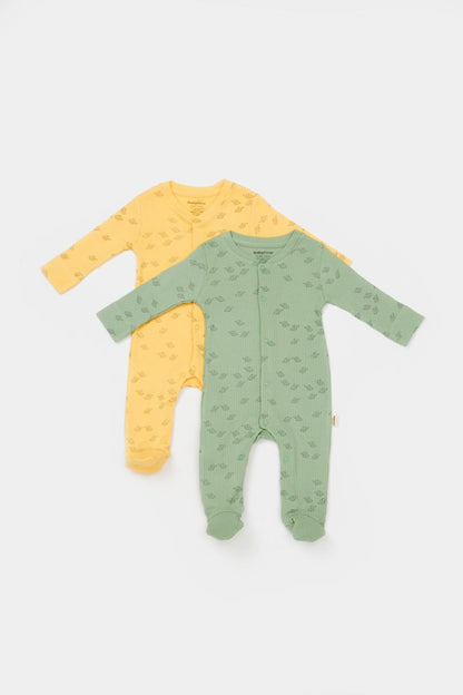 2 Pcs footed rompers
