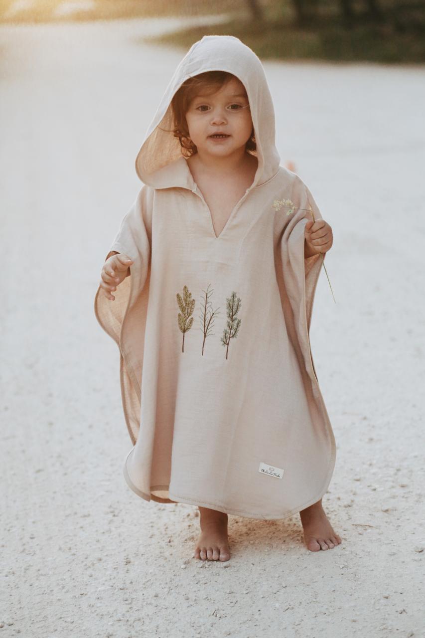 Muslin poncho