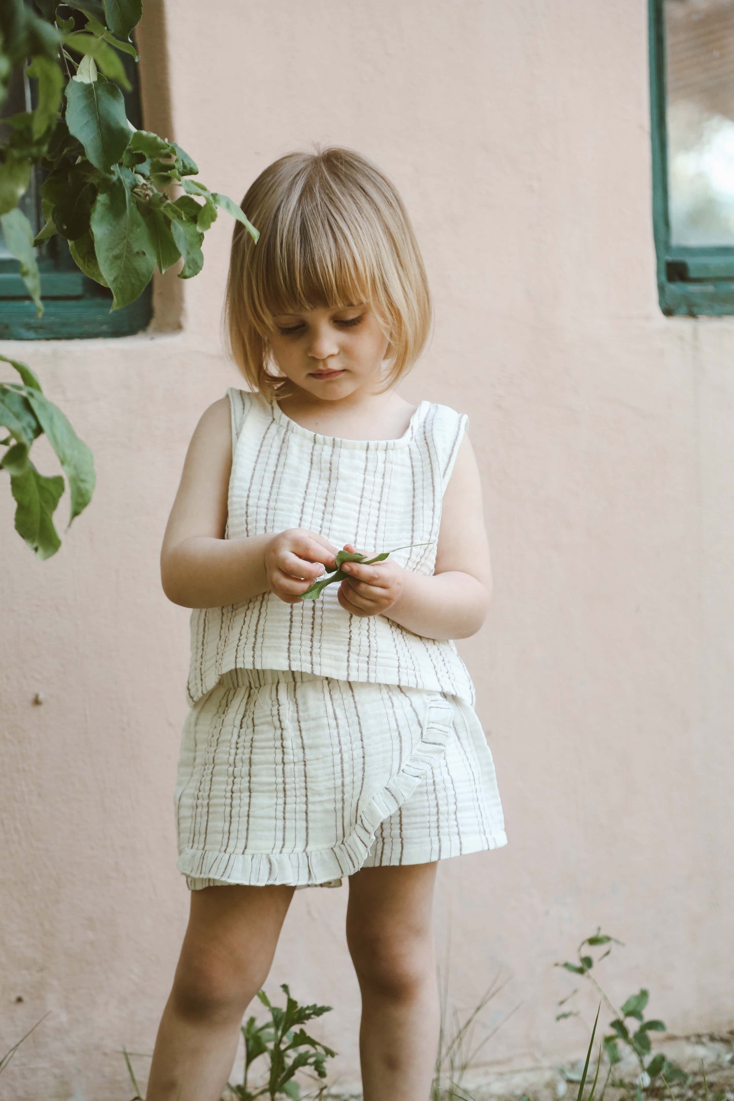 Top and shorts skirt