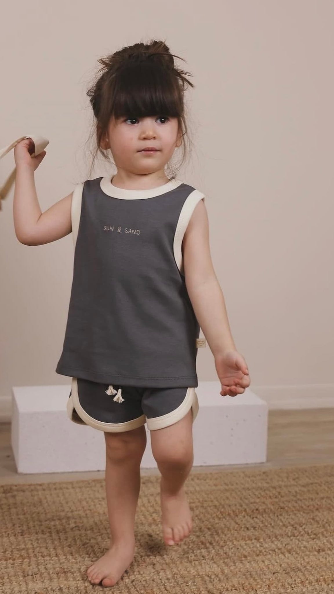 Top and shorts