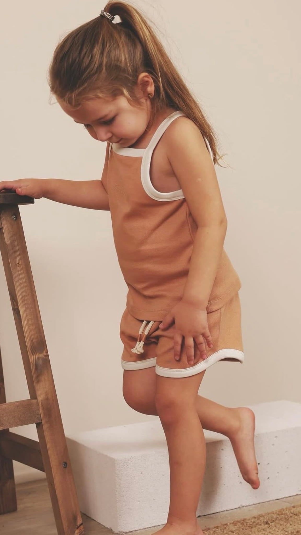 Top and shorts